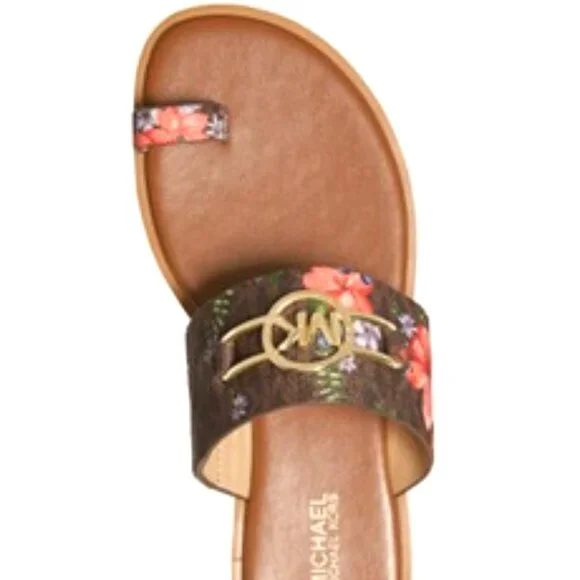 Michael Kors "Tracee" Sandal - BROWN - 7M - Picture 6 of 13